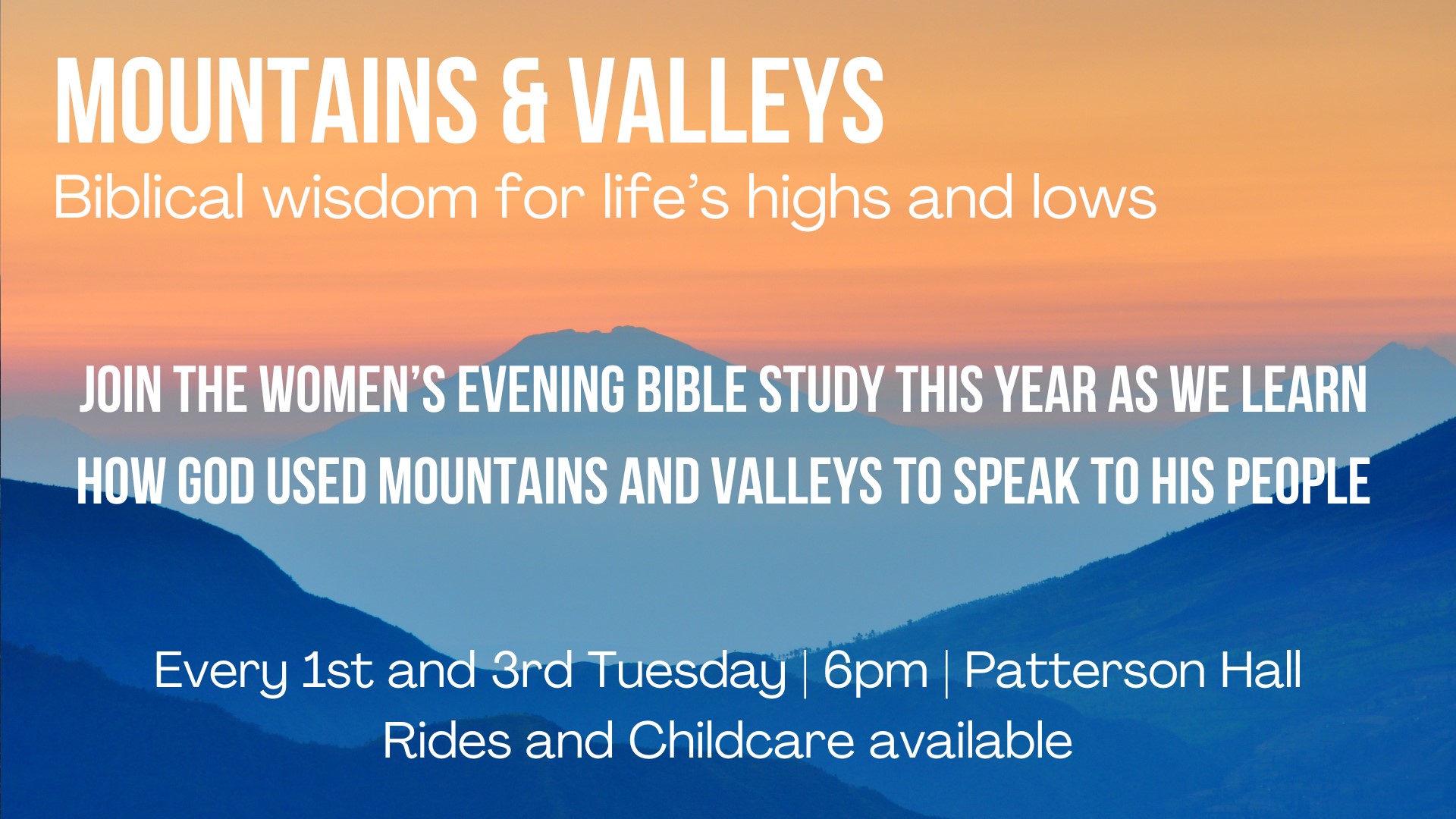 Women's Evening Bible Study