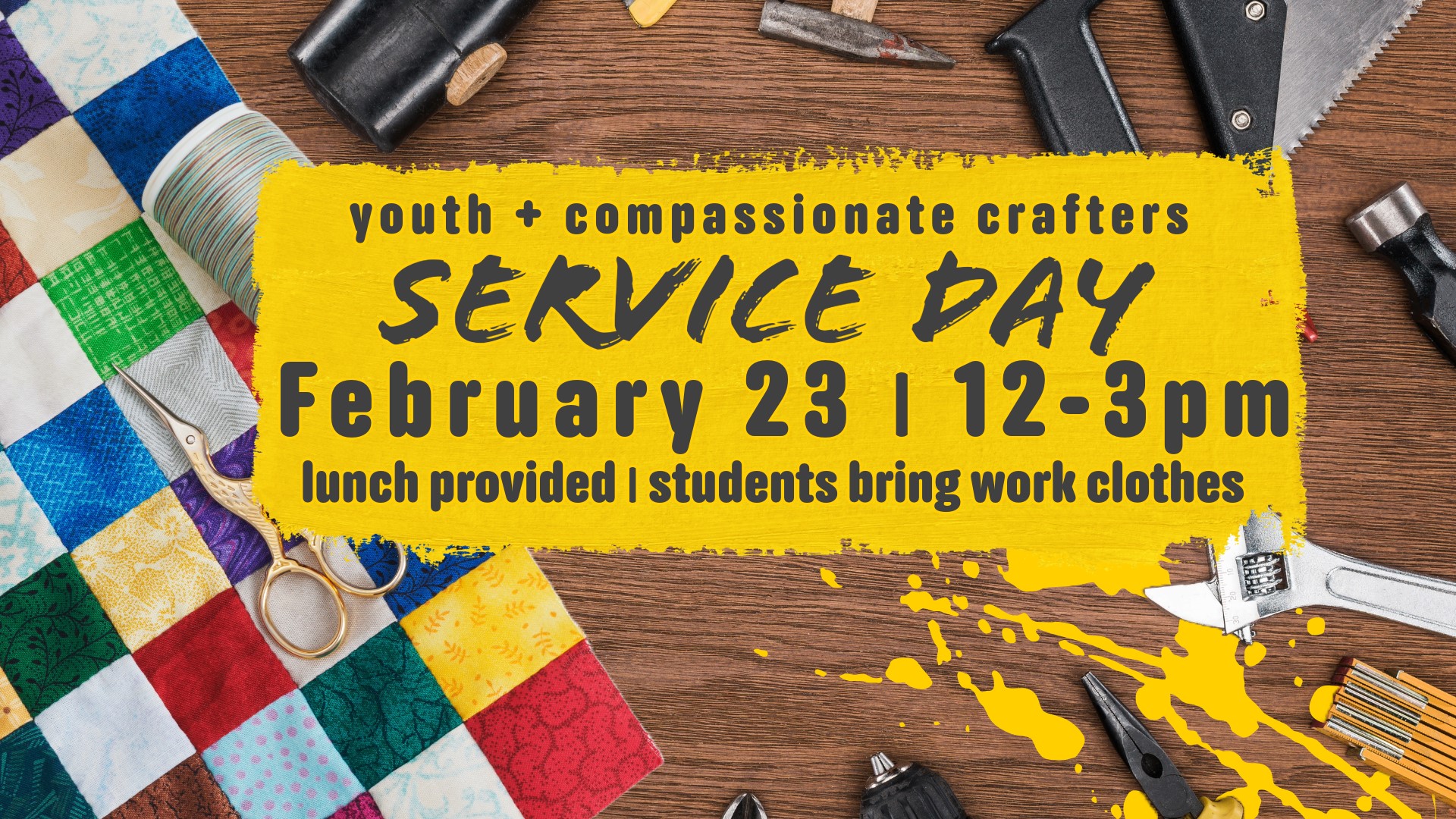 Youth & Compassionate Crafters Service Day