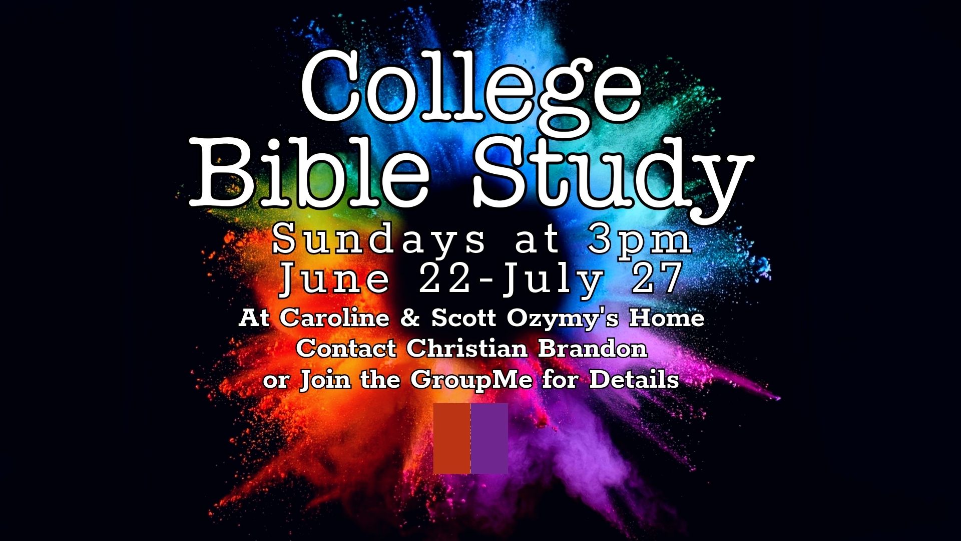 Final College Bible Study Night