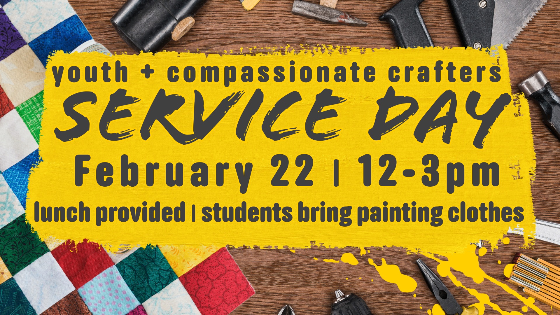 Youth & Compassionate Crafters Service Day