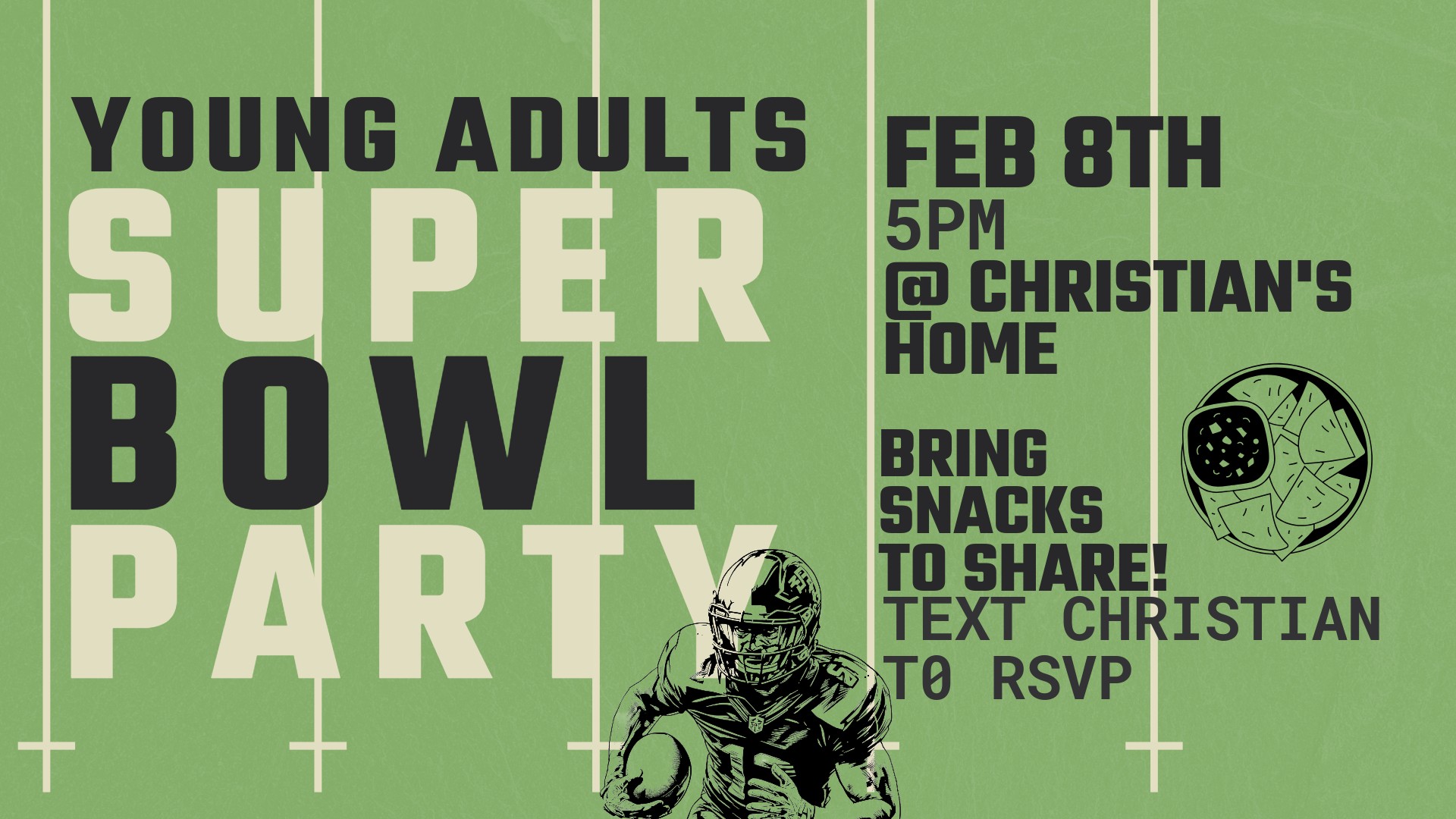 Young Adult Super Bowl Party